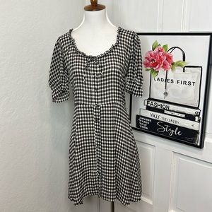 Reformation Paige Gingham Mini Dress Size 8